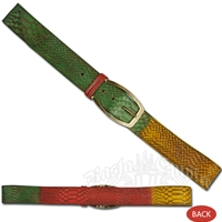 Rasta Snake Handmade Leather Belt