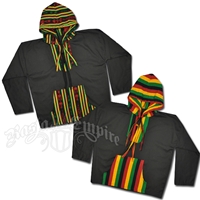 Rasta and Reggae Hooded Poncho