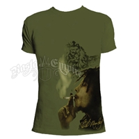 Bob Marley Smoke Side Vintage Sage Heather T-Shirt - Men's