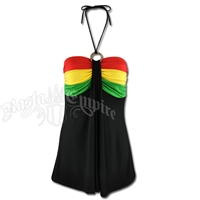 Rasta and Reggae String Tie Top