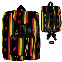 Rasta Colored Striped Backpack
