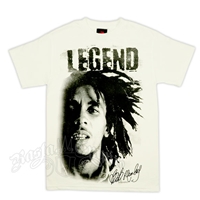 Bob Marley Legend Sepia White T-Shirt - Men's