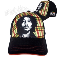 Bob Marley Rasta Plaid Cap