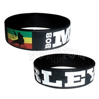 Bob Marley Lion of Judah Rasta Flag Silicone Wristband