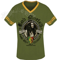 Bob Marley Rastaman Vibration London Green/Mustard Soccer Shirt - Men's
