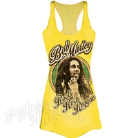 Bob Marley Roots Rock Reggae Banana Racer Back Tank Women's
