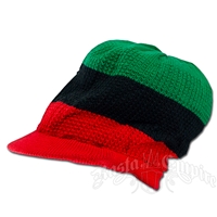 RBG Cotton Visor Cap - Red Brim