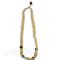 Wood Beads and Hemp Necklace