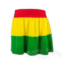 Rasta Tri Color Mini Skirt