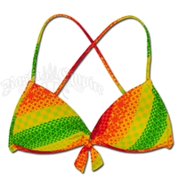 Rasta Jamaica Mon Heart Throb Push-up Bikini Top