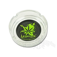 Distressed and Splatter Pot Leaf Legalize It Ashtray