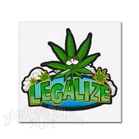 Legalize It Cartoon Pot Leaf Sticker
