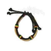 Rasta Cord/Jute Accent Bracelet - Natural