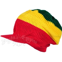 Rasta Wide Stripes Brim Cap