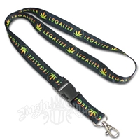 Rasta Legalize It Landyard