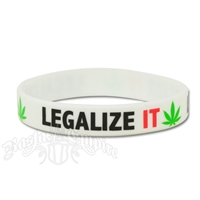 Legalize It Silicone Rubber Band Bracelet