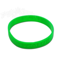 Embossed Legalize Silicone Rubber Band Bracelet