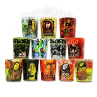 Bob Marley Round Shot Glass & Candle Holder