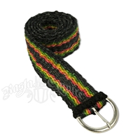 Hemp Rasta Striped Belt