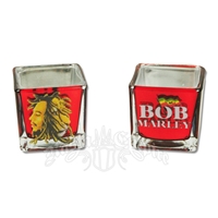 Bob Marley Square Shot Glass & Candle Holder - Profile