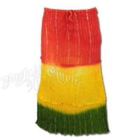 Rasta Sprinkle 3 Tier Skirt - Tri-Color