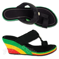 Dub Wise Rasta and Reggae Wedge Sandals