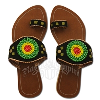Dub Wise Rasta and Reggae Beaded Sandals