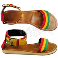 Dub Wise Rasta and Reggae Ankle Belt Buckle Cuff Sandals
