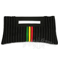 Dub Wise Rasta Pin Stripe Clutch Purse