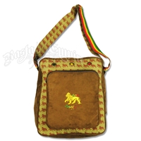 Dub Wise Rasta Lion Airline Bag - Khaki