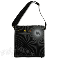 Dub Wise Sunburst Lion Record Bag - Black