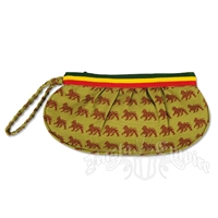 Dub Wise Rasta Lion Wristlet - Khaki