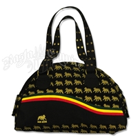 Dub Wise Rasta Lion Bowling Bag Purse - Black