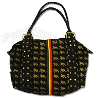 Dub Wise Rasta Lion Hand Bag/Purse - Black