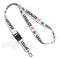 Legalize It White Lanyard