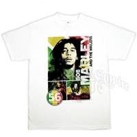 Bob Marley And The Wailers Rasta 56 Hope Road White T-Shirt - Men's