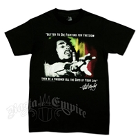 Bob Marley Fighting For Freedom Black T-Shirt - Men's