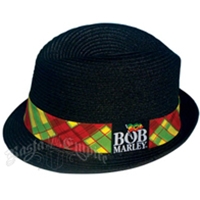 Bob Marley Rasta Plaid Fedora
