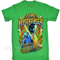 Jimi Hendrix Are You Experienced Grass Green T-Shirt – Men’s