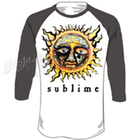 Sublime Sun White/Charcoal Baseball Tee – Men’s