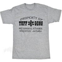 Bob Marley Tuff Gong Studios Heather Grey T-Shirt - Men's