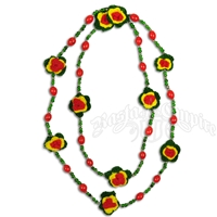 Rasta Long Double Necklace