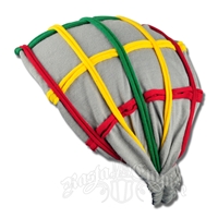 Rasta Checks Kerchief Headband – Grey
