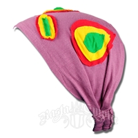 Rasta Circles Kerchief Headband - Plum
