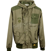 Dub Wise Ripstop Military Olive Zip Hoodie - Men’s