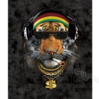 Rasta Saber Tiger Luxury Plush Blanket