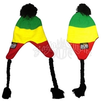 Bob Marley Rasta Peruvian Ear Flap Hat