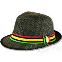 Rasta Jah Love Fedora - Black