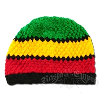 Rasta and Reggae Striped Knit Beanie