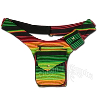 Rasta and Reggae Striped Hip Fanny Pack